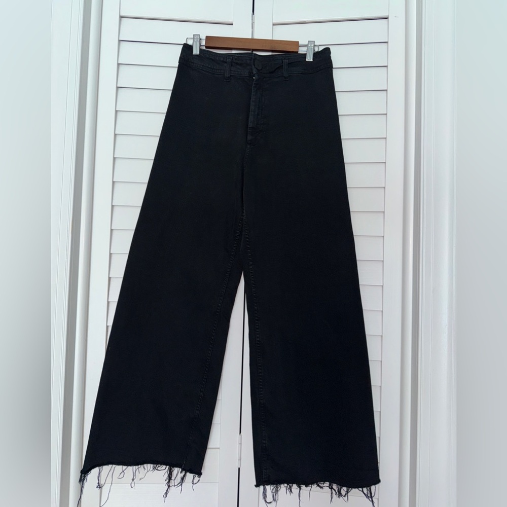Zara Sailor Black Wide-Leg Women Jeans